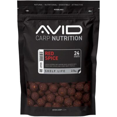 Avid Red Spice Boilies - 24mm (2.5kg) Avid Red Spice Boilies - 24mm (2.5kg)