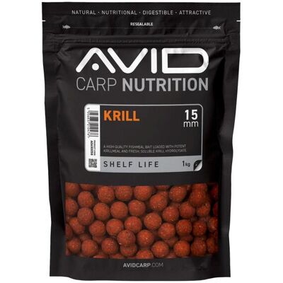 Avid Krill Boilies - 15mm (1kg) Avid Krill Boilies - 15mm (1kg)