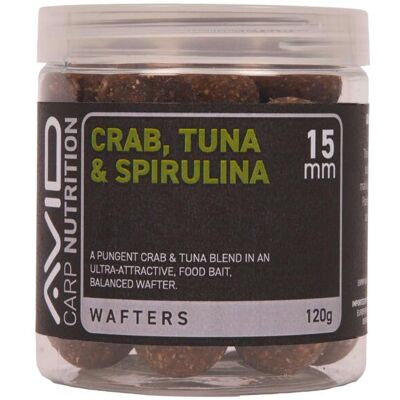 Avid Crab, Tuna & Spirulina Wafter - 15mm Avid Crab, Tuna & Spirulina Wafter - 15mm
