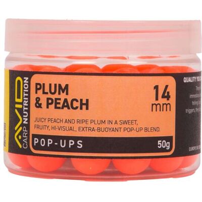 Avid Plum & Peach Pop-up - 14mm (Orange) Avid Plum & Peach Pop-up - 14mm (Orange)