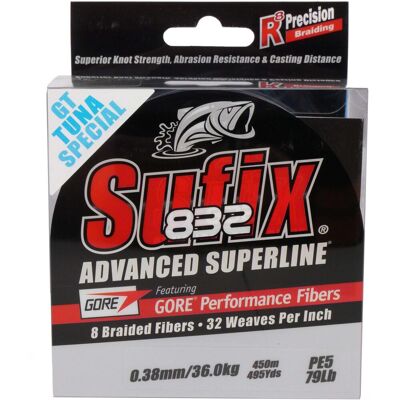 Sufix Sufix 832 Advanced Superline 450M Blau - Geflochtene Angelschnur Sufix Sufix 832 Advanced Superline 450M Blau - Geflochtene Angelschnur