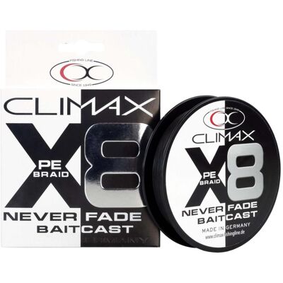 Climax 135m 0,15mm 8X Neverfade Baitcast schwarz Climax 135m 0,15mm 8X Neverfade Baitcast schwarz