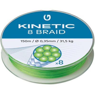 Kinetic 8 Braid Fluo Grün - Angelschnur Kinetic 8 Braid Fluo Grün - Angelschnur
