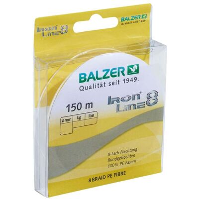 Balzer Iron Line 8 gelb 150m 0,24mm Balzer Iron Line 8 gelb 150m 0,24mm
