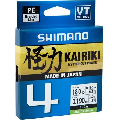 Shimano Kairiki 4 150M Mantis Green 0,060mm/4,4Kg Shimano Kairiki 4 150M Mantis Green 0,060mm/4,4Kg