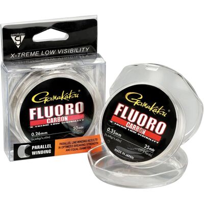 Gamakatsu G-line Fluorocarbon 25M Transparent - Angelschnur Gamakatsu G-line Fluorocarbon 25M Transparent - Angelschnur