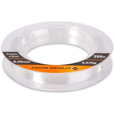 IRON TROUT Super Line Trans. Clear 200m 0,25mm/4,97KG IRON TROUT Super Line Trans. Clear 200m 0,25mm/4,97KG