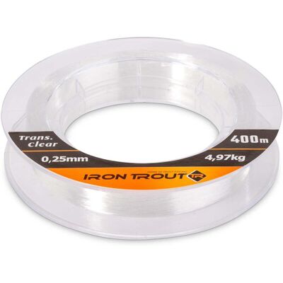 IRON TROUT Super Line Trans. Clear 400m 0,25mm/4,97KG IRON TROUT Super Line Trans. Clear 400m 0,25mm/4,97KG