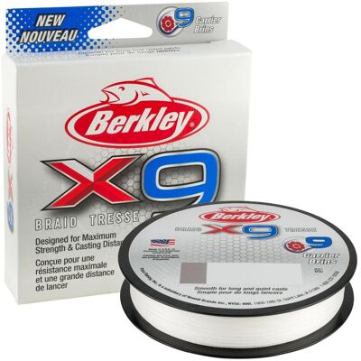 Berkley X9 Braid Crystal 8lb 9.0kg 300m 0.10mm Berkley X9 Braid Crystal 8lb 9.0kg 300m 0.10mm