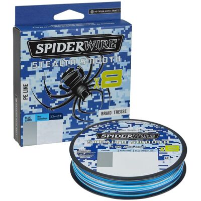 SpiderWire Stealth Smooth8 x8 PE Braid Blau Camo - Angelschnur SpiderWire Stealth Smooth8 x8 PE Braid Blau Camo - Angelschnur