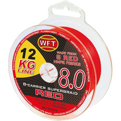 WFT KG 8.0 red 150m 13KG 0,10mm WFT KG 8.0 red 150m 13KG 0,10mm