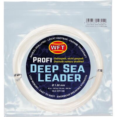 WFT KG Mono Deep Sea Leader clear 205KG 50m 2,00mm WFT KG Mono Deep Sea Leader clear 205KG 50m 2,00mm