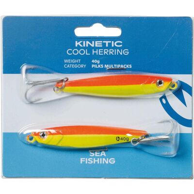 Kinetic Cool Herring 2pack 40g Orange/Yellow Kinetic Cool Herring 2pack 40g Orange/Yellow