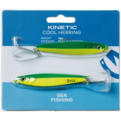 Kinetic Cool Herring 2pack 60g Green/Yellow Kinetic Cool Herring 2pack 60g Green/Yellow