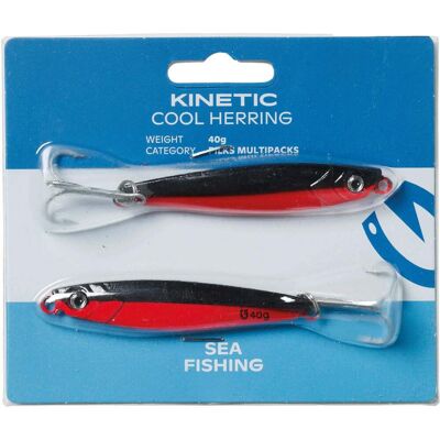 Kinetic Cool Herring 2pack 60g Black/Red Kinetic Cool Herring 2pack 60g Black/Red