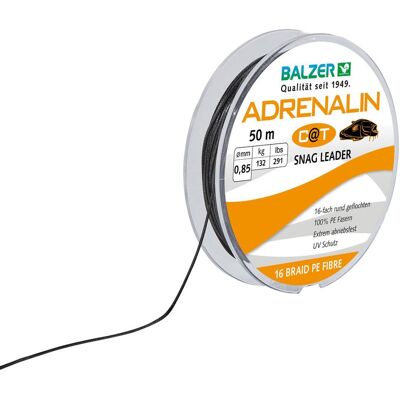 Balzer Adrenalin Cat PE Schlagschnur 50m schwarz Balzer Adrenalin Cat PE Schlagschnur 50m schwarz