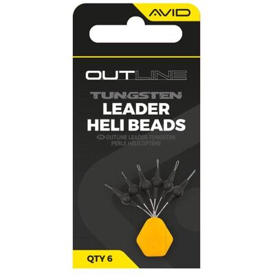 Avid Outline Tungsten Leader Heli Beads Avid Outline Tungsten Leader Heli Beads