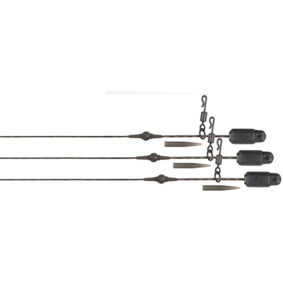 Fox Edges Naturals Heli-Clip Rigs 30lb Submerge 3pcs Fox Edges Naturals Heli-Clip Rigs 30lb Submerge 3pcs