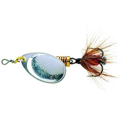 Mepps Aglia mit Fliege silber Gr.2 Mepps Aglia mit Fliege silber Gr.2