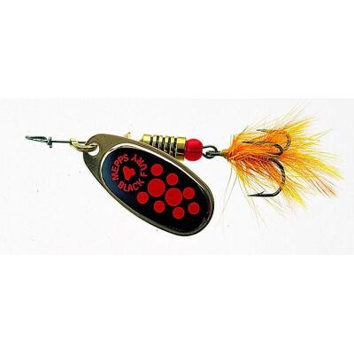 Mepps Black Fury mit Fliege kupfer Gr.2 Mepps Black Fury mit Fliege kupfer Gr.2