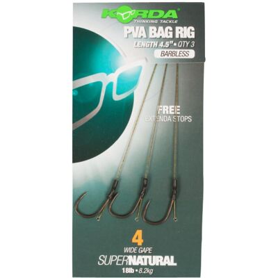 Korda - Solidz PVA Wide Gape Rig - Size 8 - Barbed - Rig Korda - Solidz PVA Wide Gape Rig - Size 8 - Barbed - Rig