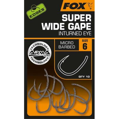 FOX Edges Armapoint Super Wide Gape (inturned eye) - Size 4 FOX Edges Armapoint Super Wide Gape (inturned eye) - Size 4