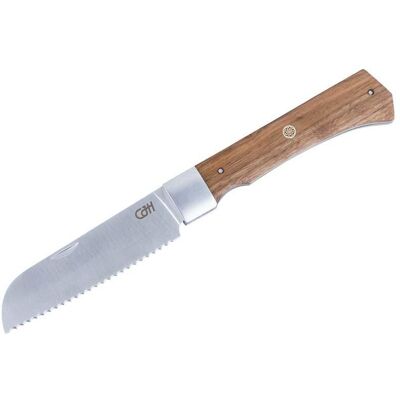 Herbertz Cjh Outdoor Santoku-Messer, 1.4116-Stahl, Rostfrei, Wellenschliff, Walnuss, Edelstahl Herbertz Cjh Outdoor Santoku-Messer, 1.4116-Stahl, Rostfrei, Wellenschliff, Walnuss, Edelstahl