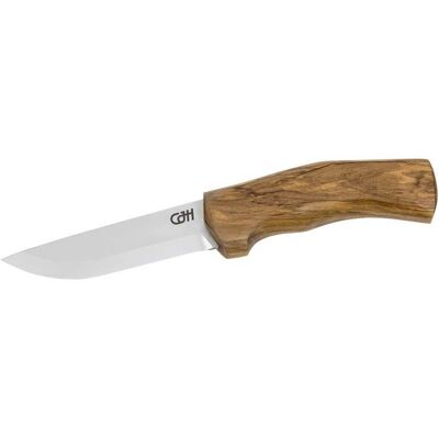 Herbertz Cjh Outdoormesser, D2 Stahl, Rostfrei, Olivenholz-Griff, Lederscheide Herbertz Cjh Outdoormesser, D2 Stahl, Rostfrei, Olivenholz-Griff, Lederscheide