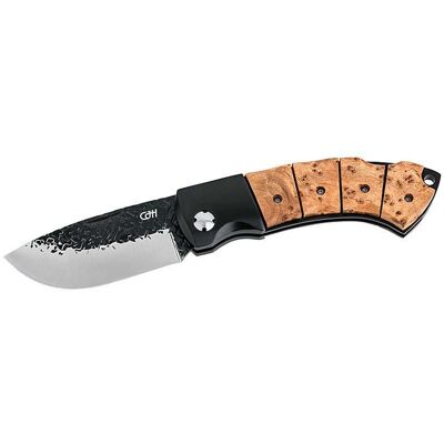 Herbertz Cjh Taschenmesser, Aisi 420 Stahl, Rostfrei, Birkenwurzelholz-Griff, Feststellbar, Droppoint Herbertz Cjh Taschenmesser, Aisi 420 Stahl, Rostfrei, Birkenwurzelholz-Griff, Feststellbar, Droppoint