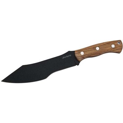 Herbertz Bushcraft- Und Survivalmesser D2, Olivenholz, Lederscheide Herbertz Bushcraft- Und Survivalmesser D2, Olivenholz, Lederscheide