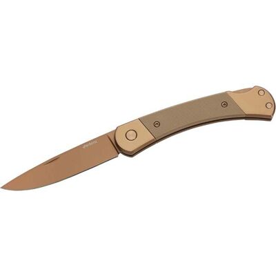 Herbertz Taschenmesser Titanbeschichtung Rosengold D2, Medium, Sand, Backlock Herbertz Taschenmesser Titanbeschichtung Rosengold D2, Medium, Sand, Backlock
