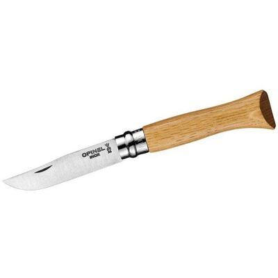 Opinel No 06 Taschenmesser, Eichenholz-Griff, Edelstahl, Rostfrei, Virobloc Opinel No 06 Taschenmesser, Eichenholz-Griff, Edelstahl, Rostfrei, Virobloc