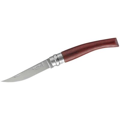 Opinel No 08 Effile Taschenmesser, Sandvik 12C27-Stahl, Rostfrei, Padoukholz-Griff, Virobloc Opinel No 08 Effile Taschenmesser, Sandvik 12C27-Stahl, Rostfrei, Padoukholz-Griff, Virobloc