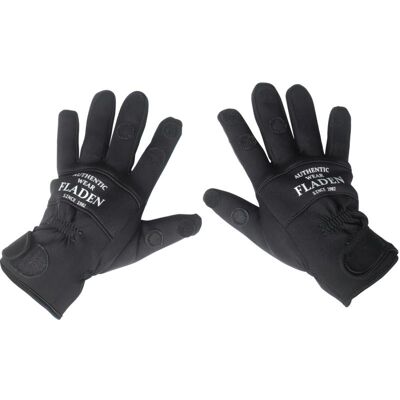 FLADEN Neoprene Gloves Schwarz L split finger FLADEN Neoprene Gloves Schwarz L split finger