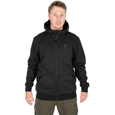 Fox Collection Soft Shell Jkt Black / Orange 2XL Fox Collection Soft Shell Jkt Black / Orange 2XL