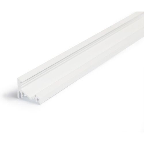 LED Profil TYP C weiss, LED Eckprofil / Unterbauprofil / Aluleiste für max. 10mm breite LED Streifen
