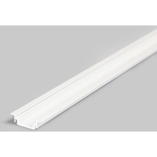 LED Profil TYP B weiss, LED U-Profil / Einbauleiste / Aluleiste für max. 10mm breite LED Streifen