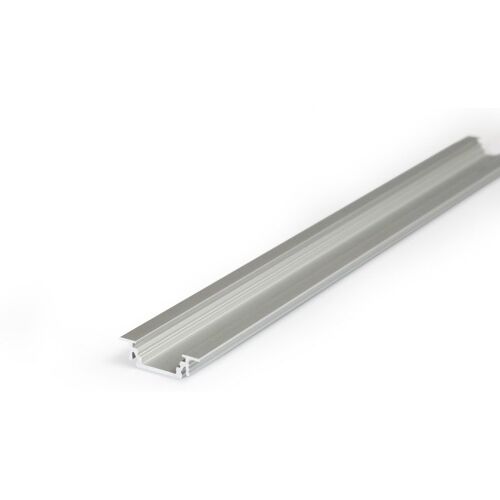LED Profil TYP B silber, LED U-Profil / Einbauleiste / Aluleiste für max. 10mm breite LED Streifen