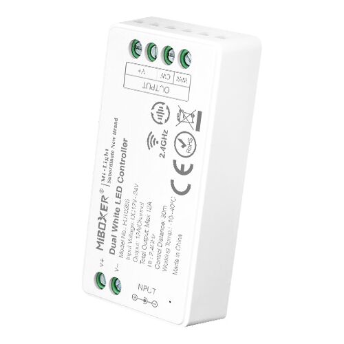 Controller / Dimmer CCT Stripes Funk für 4 Zonen 30m erweiterbar, 12 / 24V DC, für multiwhite LED Streifen