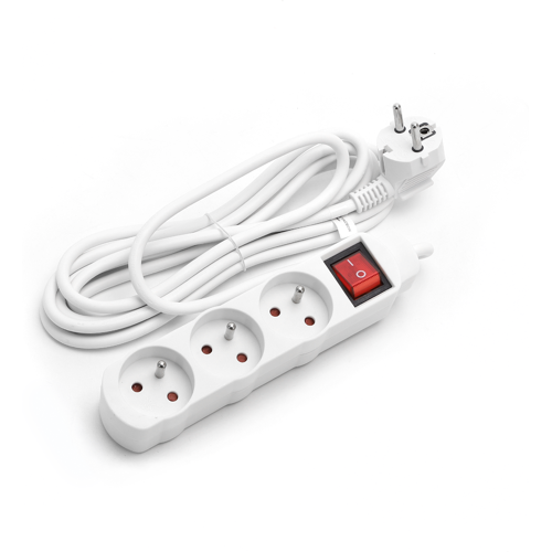 Steckdosenleiste 3-fach mit Schalter