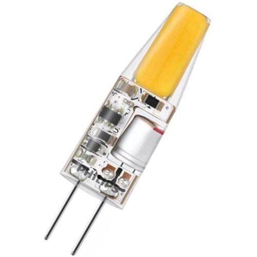 Philips CorePro LED Leuchtmittel, Länge 37,5 mm, Sockel G4, Winkel 300°, 1.7W = 20W, 12V AC, 200 Lumen, 2700K warmweiß