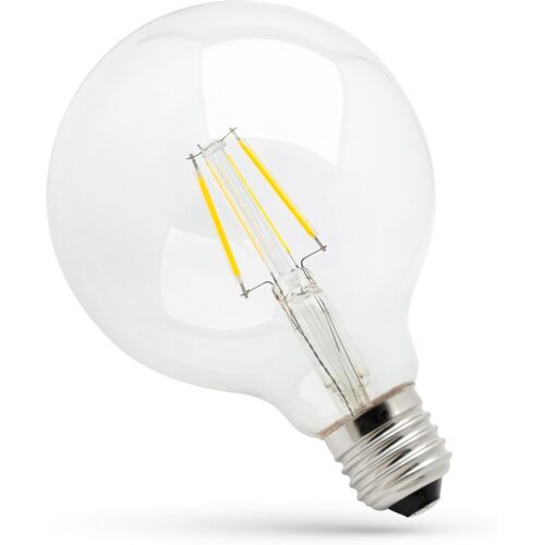 LED Globe Birne E27 dimmbar Glühbirne 8,5W = 77 Watt 1150 Lumen 2700K warmweiß Winkel 300º Länge 178 mm