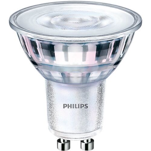 Philips CorePro GU10 50 LED Leuchtmittel, Strahler dimmbar warmweiß 2700K 4W = 50 Watt Halogen, 345 Lumen, 230V, Winkel 36º, Länge 54 mm – eine ideale Option innerhalb der Kategorie gu10 50 watt.