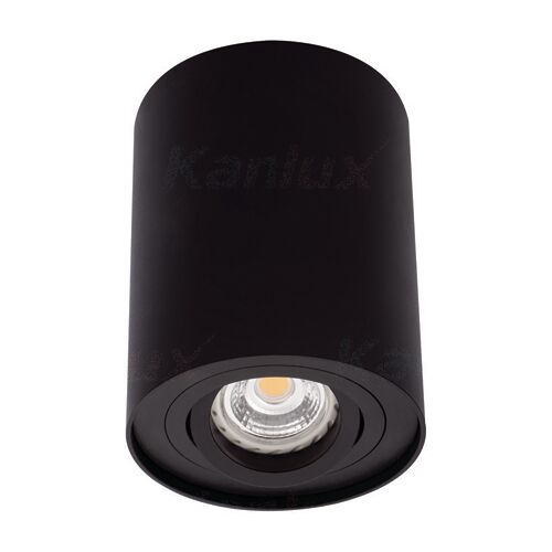 Kanlux® BORD LED Deckenleuchte / Deckenspot schwenkbar, rund, schwarz, einflammig 1x GU10 230V für Innen IP20