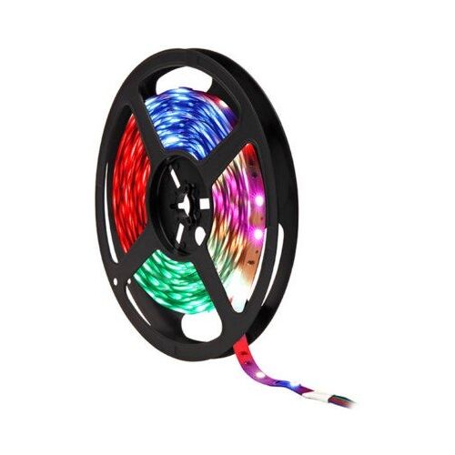 LED Strip / LED Band / LED Streifen 5m 12V DC RGB und warmweiß 70 Watt 2695 Lumen 300 RGBW SMD selbstklebend, kürzbar & dimmbar IP20