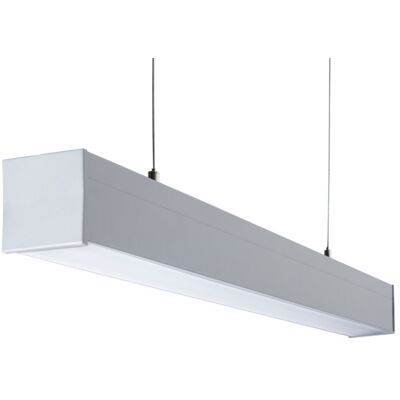 Kanlux® ALIN 4LED Fassung, Hängeleuchte, Pendelleuchte für 1x 60CM / 120CM / 150CM LED Röhre T8 / G13 Gehäuse silber aus Aluminiumlegierung und Stahlblech Abdeckung matt Kanlux® ALIN 4LED Fassung, Hängeleuchte, Pendelleuchte für 1x 60CM / 120CM / 150CM LED Röhre T8 / G13 Gehäuse silber aus Aluminiumlegierung und Stahlblech Abdeckung matt