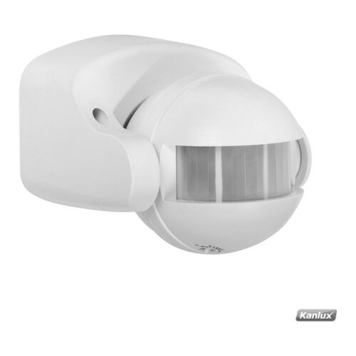 Kanlux® ALER LED Bewegungsmelder Aufputz 165 Grad weiss bis 1000 Watt, auch für LED