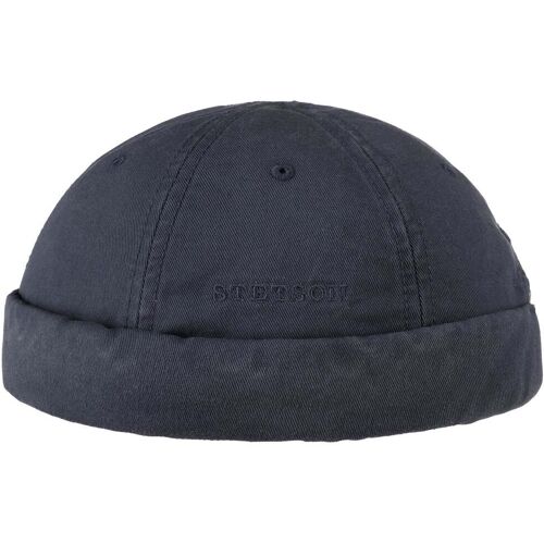 Ocala Baumwoll Dockercap by Stetson dunkelblau M (56-57 cm) unisex