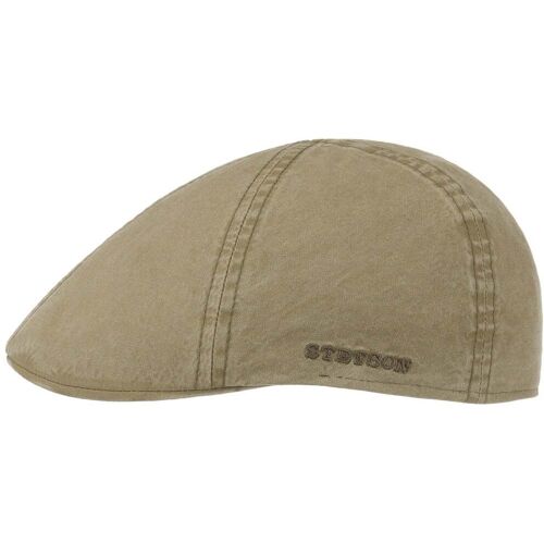 Texas Organic Cotton Flatcap by Stetson dunkelbeige XXL (62-63 cm) male