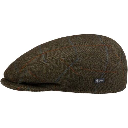 Flatcap mit Karomuster by Lipodo oliv 53 cm unisex